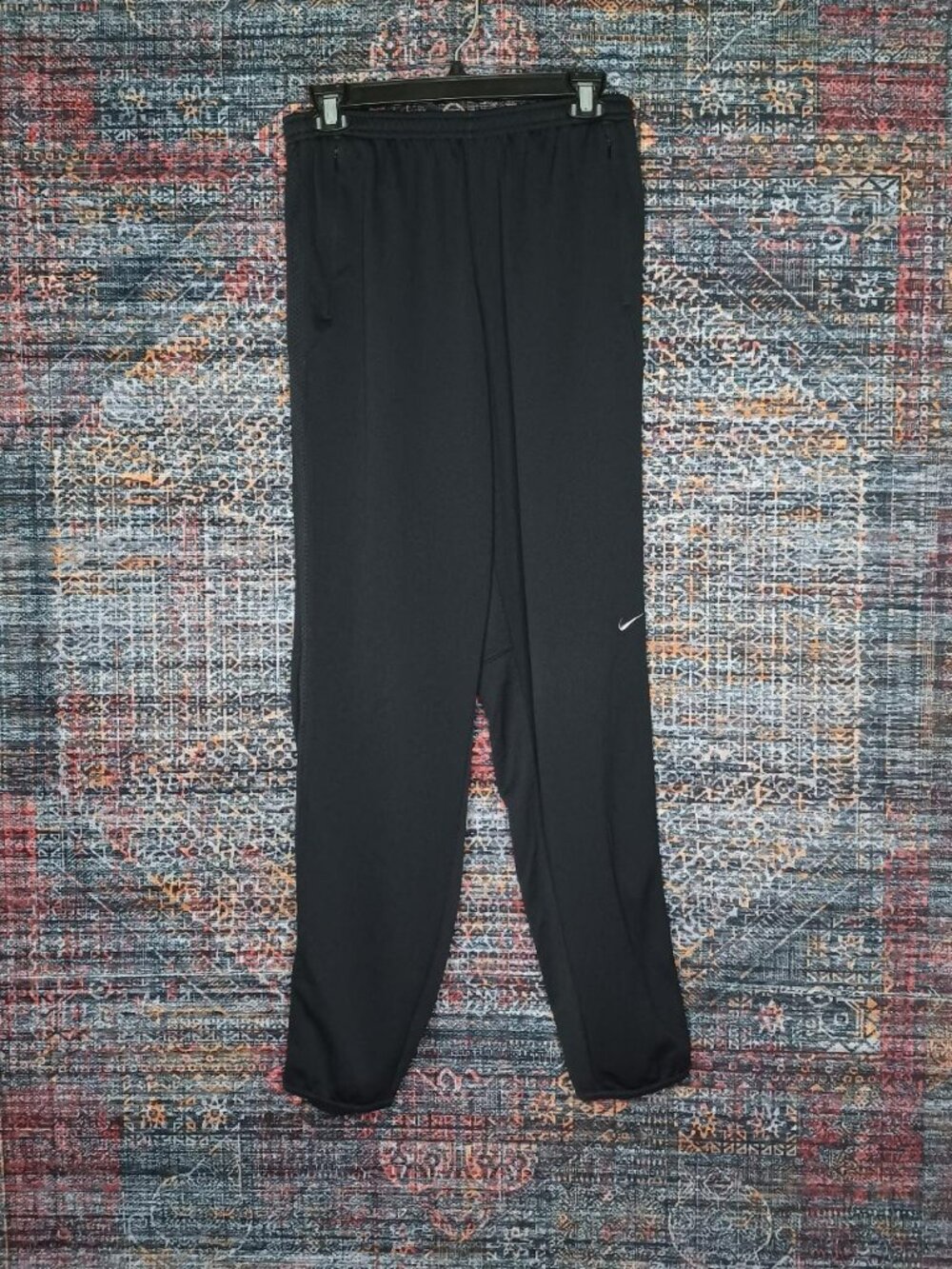 Vtg Y2K Nike womens charcoal an gray mesh drifit joggers Sx32
